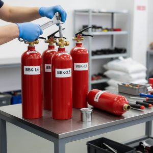 Вибракування вогнегасників ВВК-1.4 (2, 3.5, 5) ( відокремлення запірно-пускового пристрою)